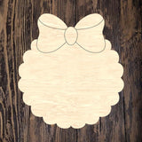 NBP Scalloped Circle Bow