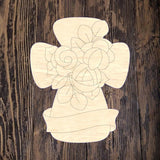 OSD Floral Be Blessed Cross