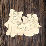 PBD Ghost Pumpkin Pink Ribbon