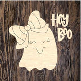 PBD Hey Boo Ghost Plaque
