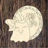 PBD Hey Boo Ghost Plaque
