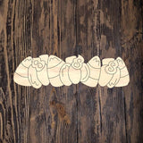 PBD Pumpkin Candy Corn Plaque