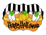 PBD Pumpkin Candy Corn Plaque