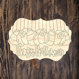 PBD Pumpkin Candy Corn Plaque