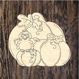 PCD Crow with Pumpkins