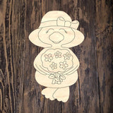 PCD Cute Duck With Flowers