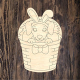PCD Easter Basket Dachsund
