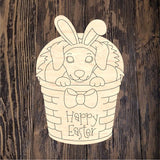 PCD Easter Basket Dachsund