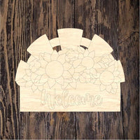 PCD Farmhouse Fan With Flowers