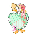 PCD Goose With Patchwork Heart