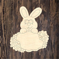 PCD Happy Easter Bunny with Sign