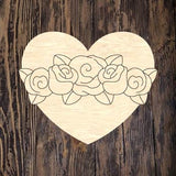 PCD Heart with Roses