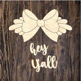 PCD Hey Yall Tag With Greenery