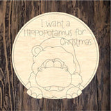 PCD Hippopotamus for Christmas