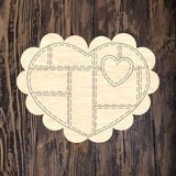 PCD Patriotic Patchwork Heart