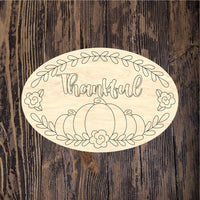 PCD Thankful Plaque