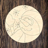 PCD Winter Snowman Round