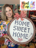 PIU Cross Stitch Wood Sign
