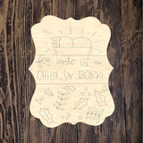 PPR Unto Us A Child Is Born Plaque