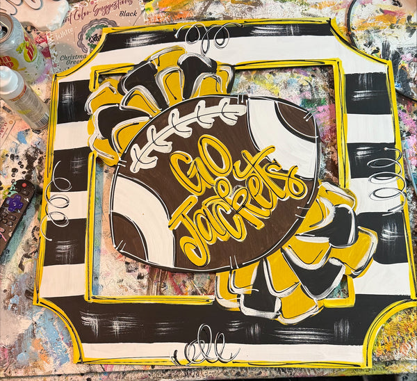 QMC Pom Football Plaque