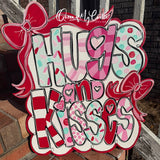 QMC Hugs and Kisses Bows Plaque