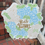 QMC He Is Risen Hydrangea Plaque