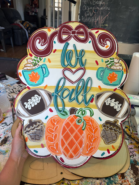 QMC We Heart Fall Plaque