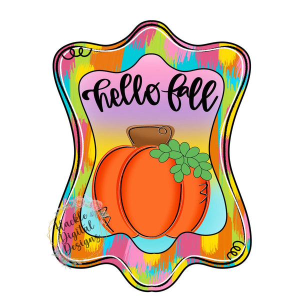 HDD Hello Fall Plaque