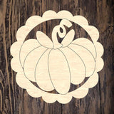 QMC Blessed Pumpkin Scalloped Round