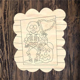 QMC Boo Skelly Scallop Plaque 2