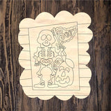 QMC Boo Skelly Scallop Plaque 2