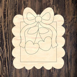 QMC Cherry Bow Plaque
