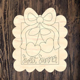 QMC Cherry Bow Plaque