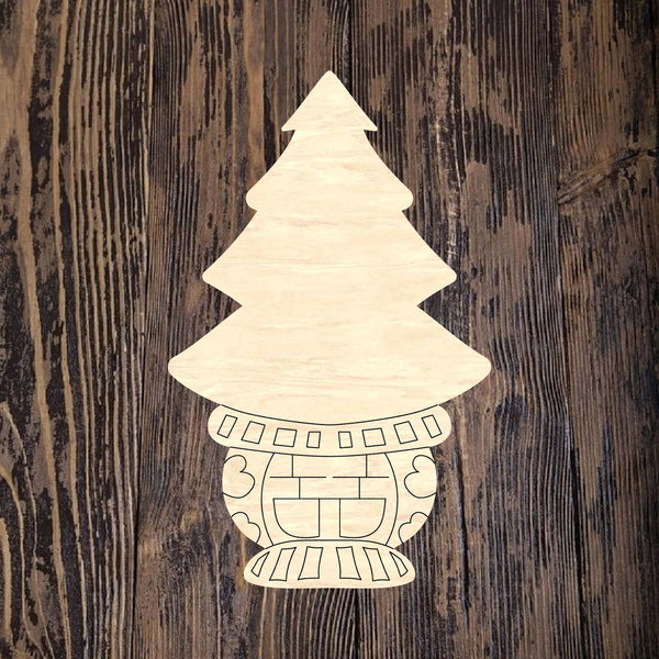 QMC Christmas Tree In A Pot