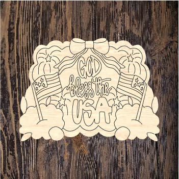 QMC God Bless The USA Plaque