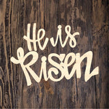 QMC He Is Risen Hydrangea Plaque