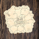 QMC He Is Risen Hydrangea Plaque