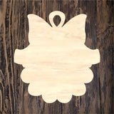 QMC Merry Christmas Scallop Ornament