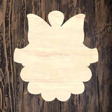 QMC Merry Christmas Scallop Ornament