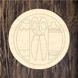 QMC Pencil Scissors Crayon Round