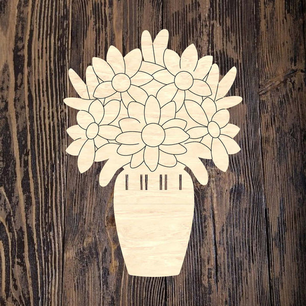 QMC Sunflower Ribbon Vase