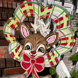 QMC Vintage Reindeer Wreath