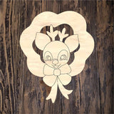 QMC Vintage Reindeer Wreath