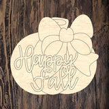 RLT Happy Fall Pumpkin Bow