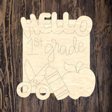 RLT Hello First Grade Plaque