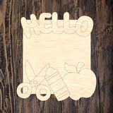 RLT Hello Third Grade Plaque