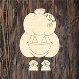 RLY Boo Stacked Pumpkin Ribbon Legs