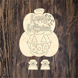 RLY Boo Stacked Pumpkin Ribbon Legs