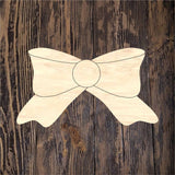 RLY Candy Cane Bow Scallop Circle