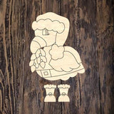 RLY Christmas Flamingo Ribbon Legs